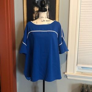 Alfani Bell-Sleeve Drop Shoulder Blouse (1X)